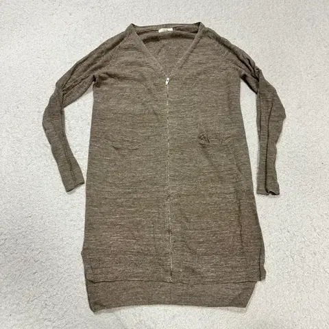 시스템 집업 가디건 90