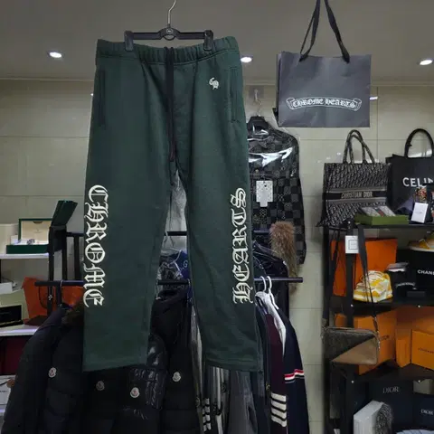 {클로젯}[국내 유일 매물]크롬하츠 슬로라이드 헌터그린 헤비스웻팬츠