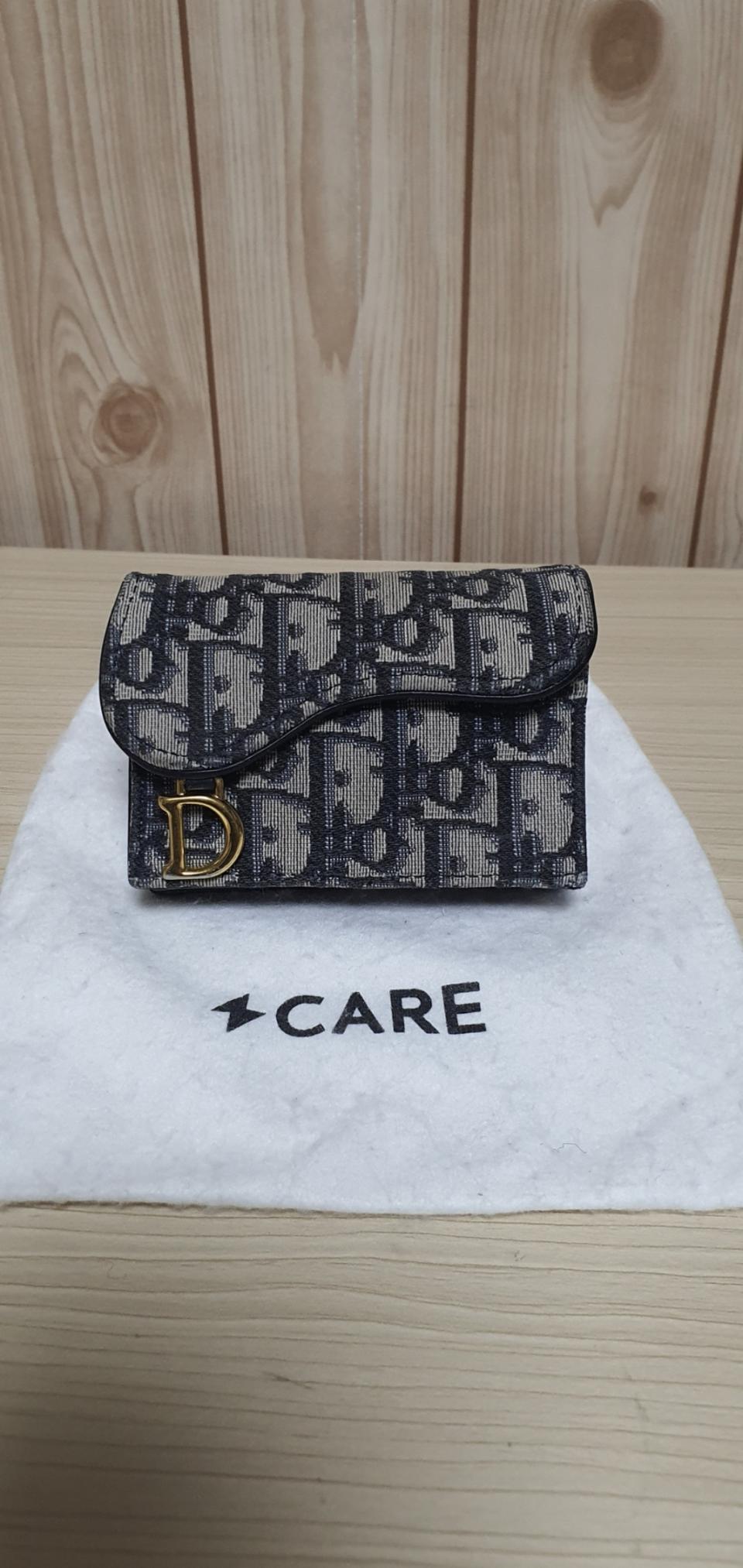 디올 오블리크 새들 지갑/카드지갑 정품A급(감정O)