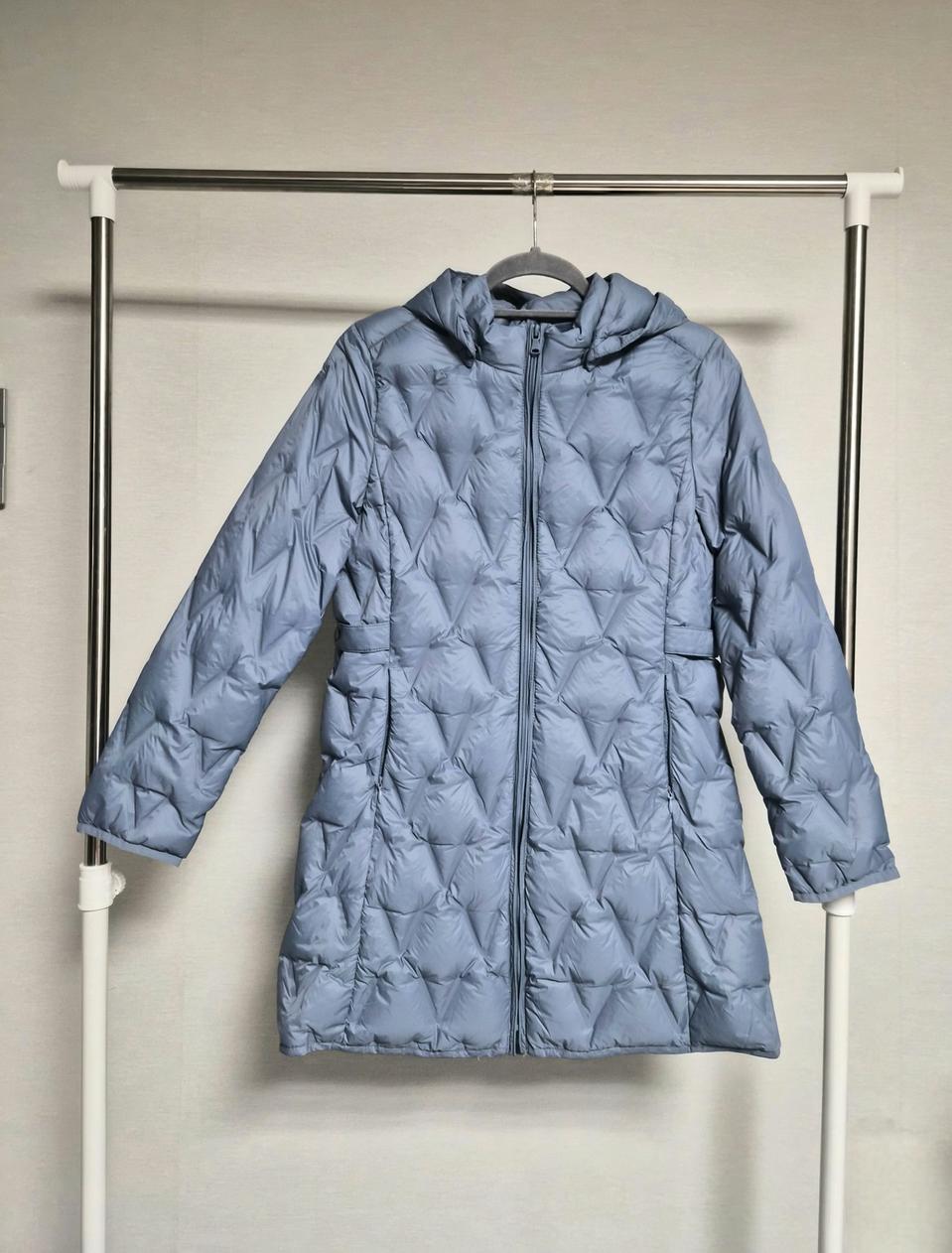미착용 66) 마르조 경량 스카이블루 다운  코트