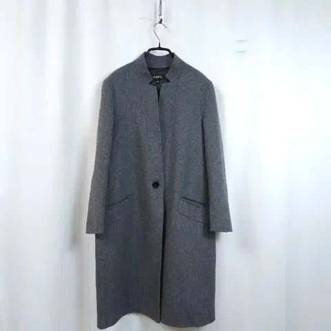 GGPX 모직 핸드메이드 코트 회색
