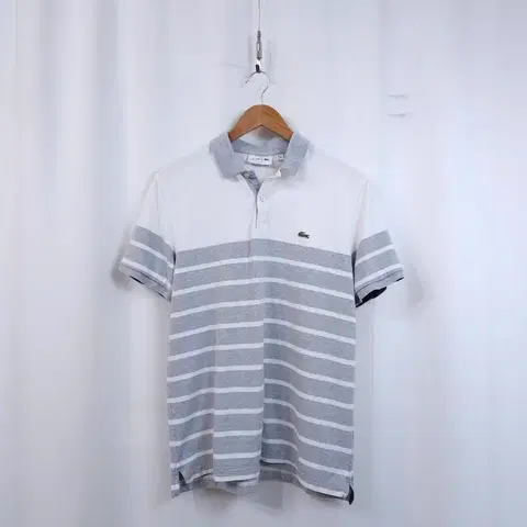 라코스테 스트라이프 반팔 폴로티