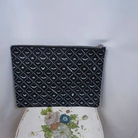 자딕앤볼테르 블랙 패턴 파우치