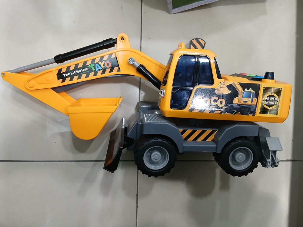 꼬마버스 타요 포코 유아 장난감 포크레인 가로48 세로21 폭16 중고