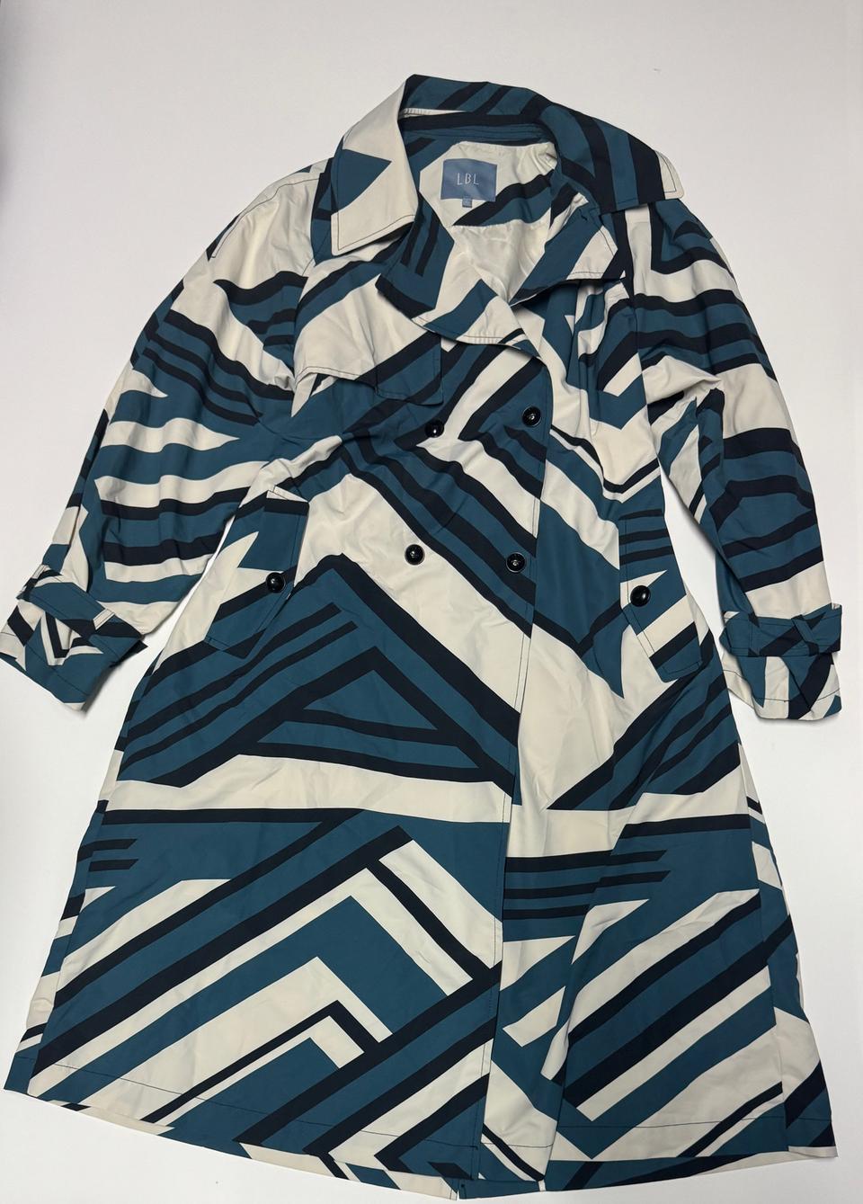 여성 LBL 22년도 패턴 벨티드 트렌치코트 77