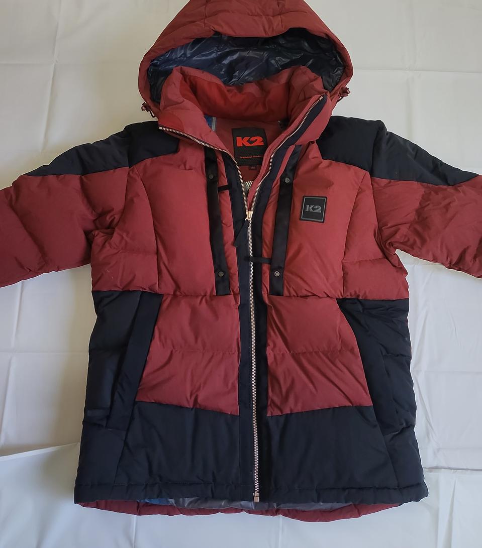 K2 프렌치구스 버건디패딩 100