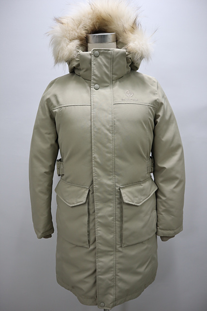 여성 빈폴 후드 구스다운 롱 점퍼 고어윈드스토퍼 부분때탐