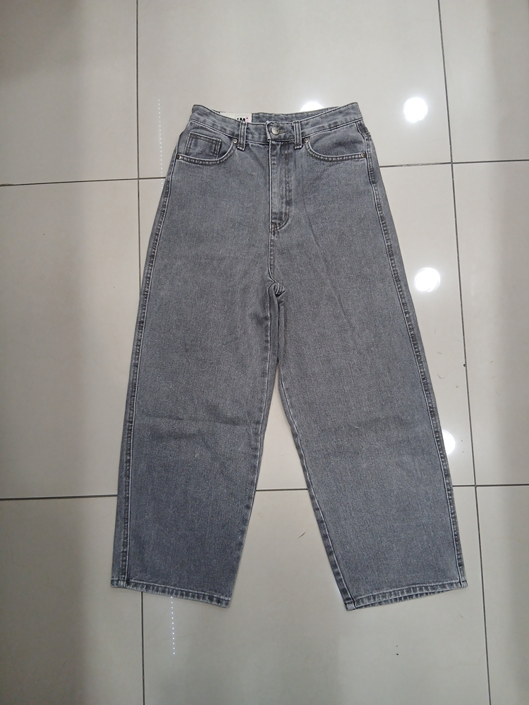 DARIMI 약26 회색 와이드 배기 루즈핏 청바지 중고