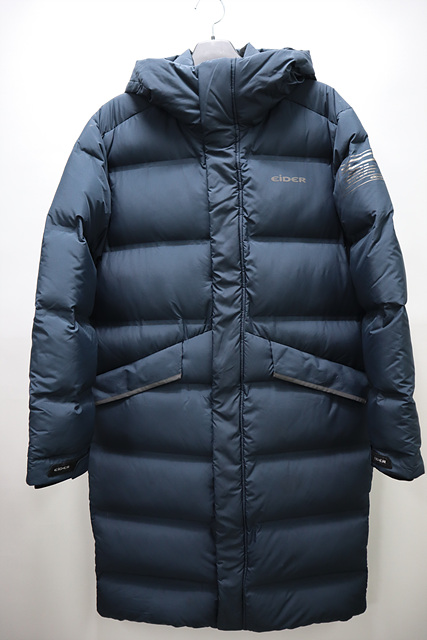 아이더 후드 구스다운 롱 점퍼