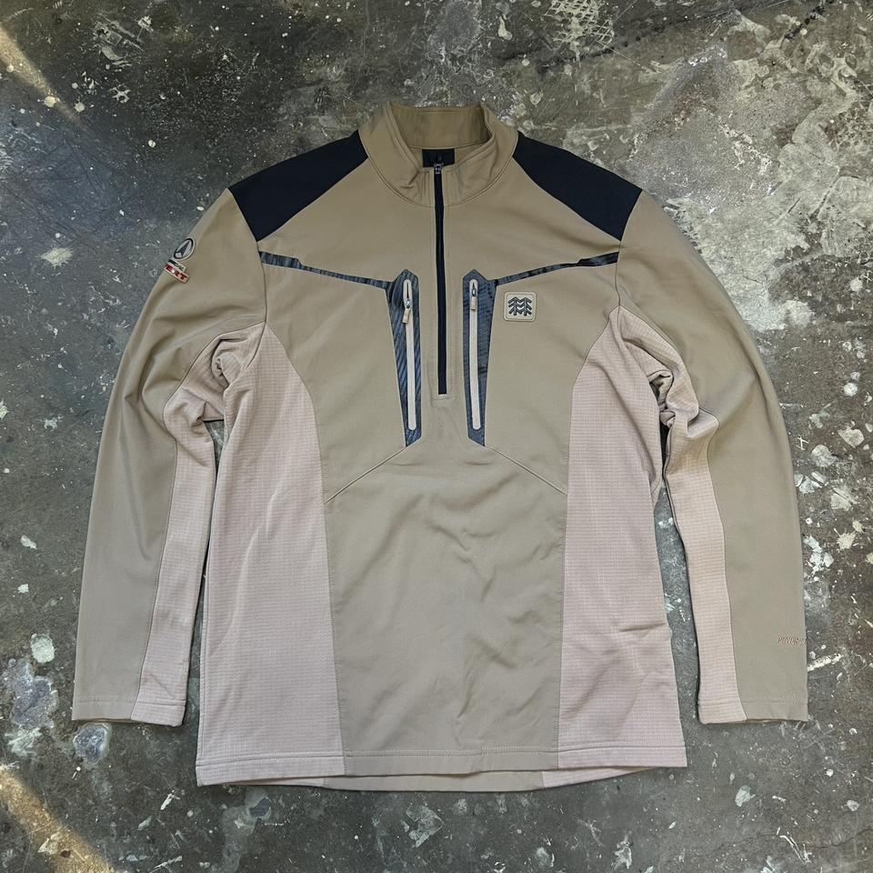 105) 코오롱스포츠 하프집업 기모 티셔츠