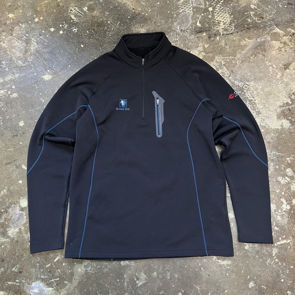 L) 블랙야크 하프집업 기모 티셔츠