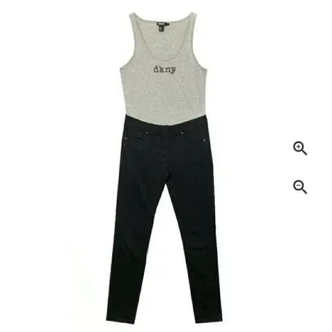 DKNY 회색 민소매 슬리브리스 나시티