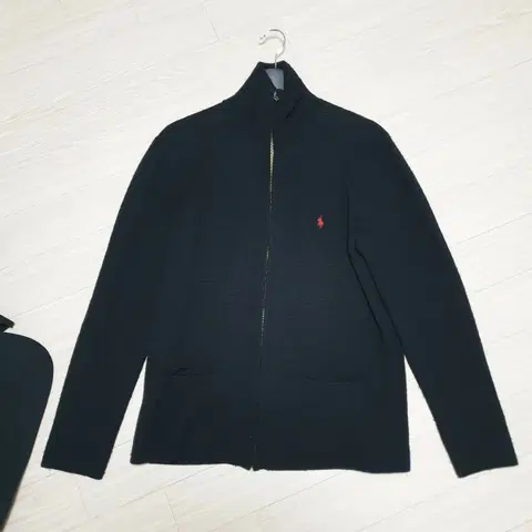 폴로 랄프로렌 블랙 니트 집업 가디건