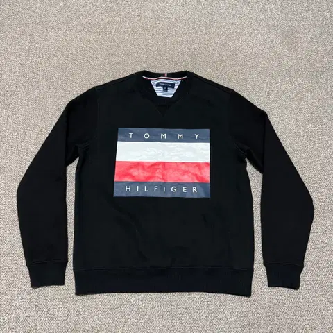 S 타미힐피거 빅로고 맨투맨