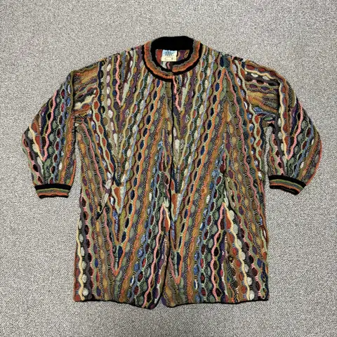 림노스 케이블 니트 집업 가디건