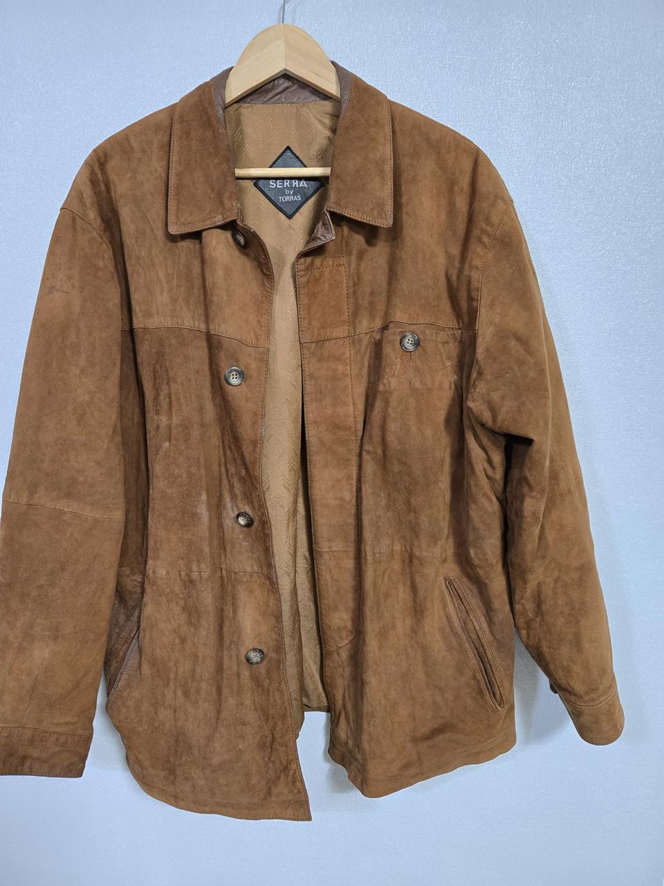 TORRAS 스페인 양가죽 스웨이드 봄버쟈켓 XL