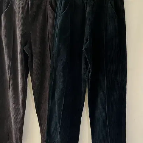 블랙코듀와이드팬츠(L)