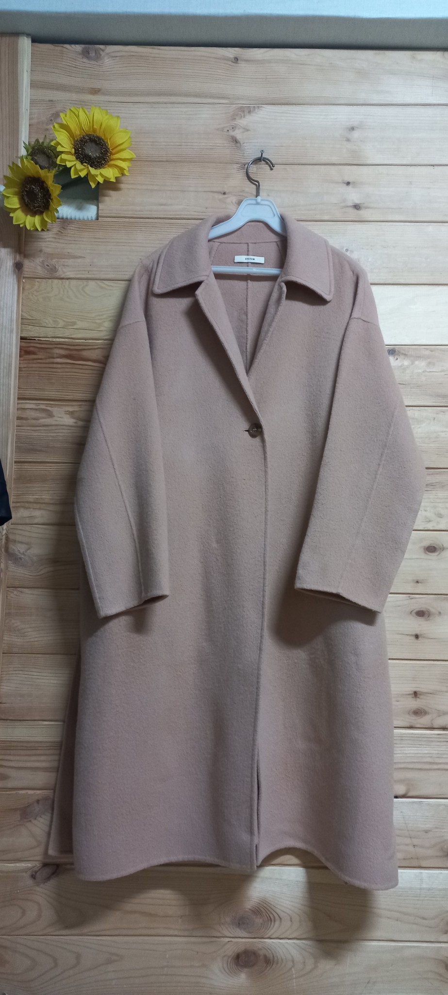 SYSTEM 핸드메이드 캐시미어 울롱코트