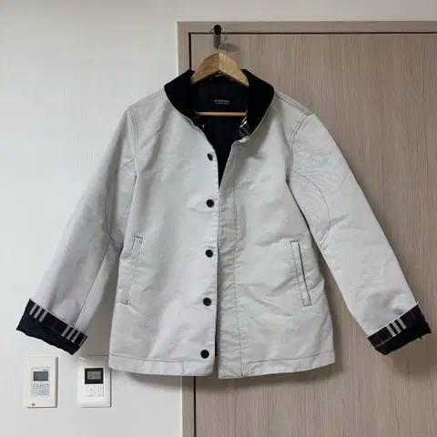 버버리 블랙라벨 자켓 그레이 L