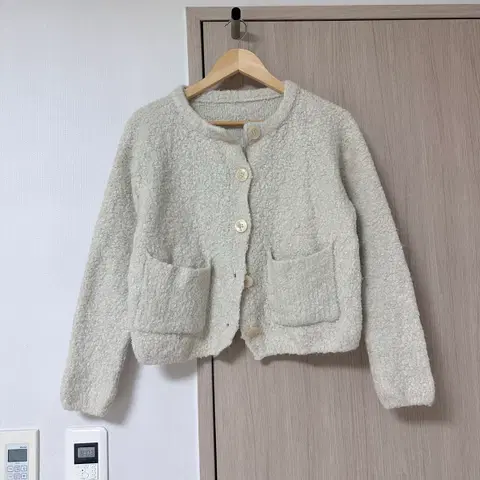 부클포켓가디건