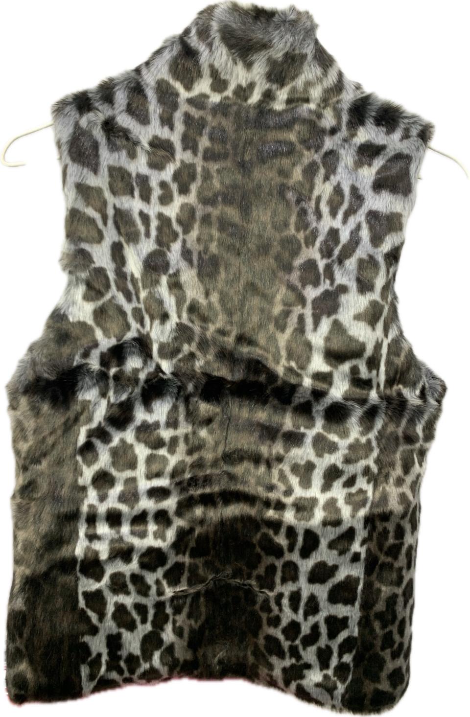 Fun fur (인조 퍼) 여성 베스트. S size (60x 44cm)