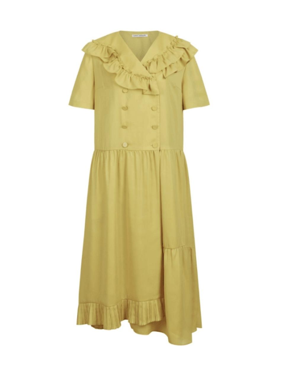 새상품 [럭키슈에뜨] 세일러카라 프릴 셔링 원피스