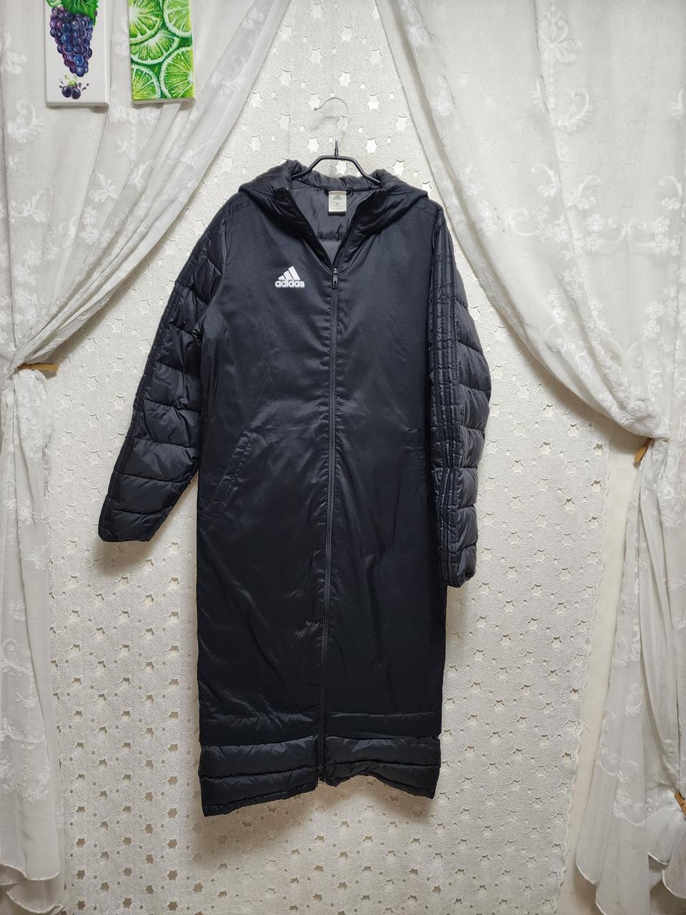 아디다스 오리털 롱패딩코트 공용95