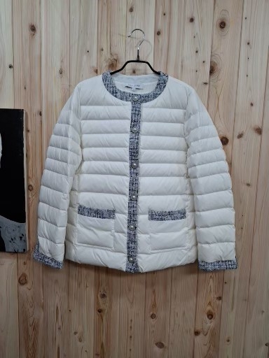 다운 트위드 패딩