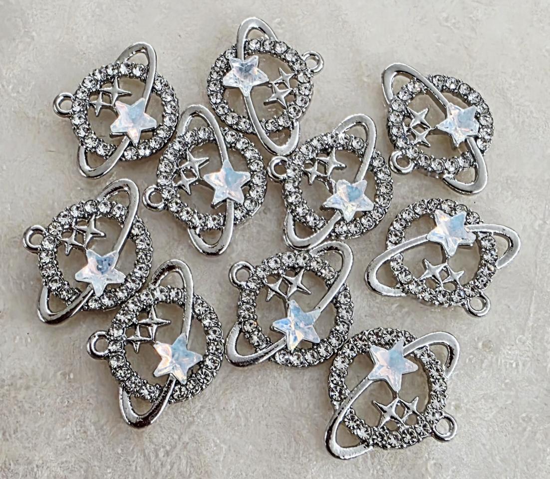 금속 펜던트 행성 실버크림 10개 일괄