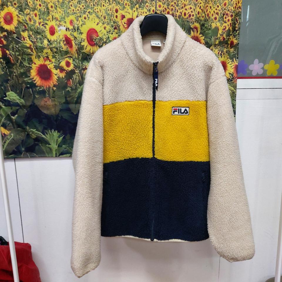 휠라 뽀글이 자켓 남성L 5L17