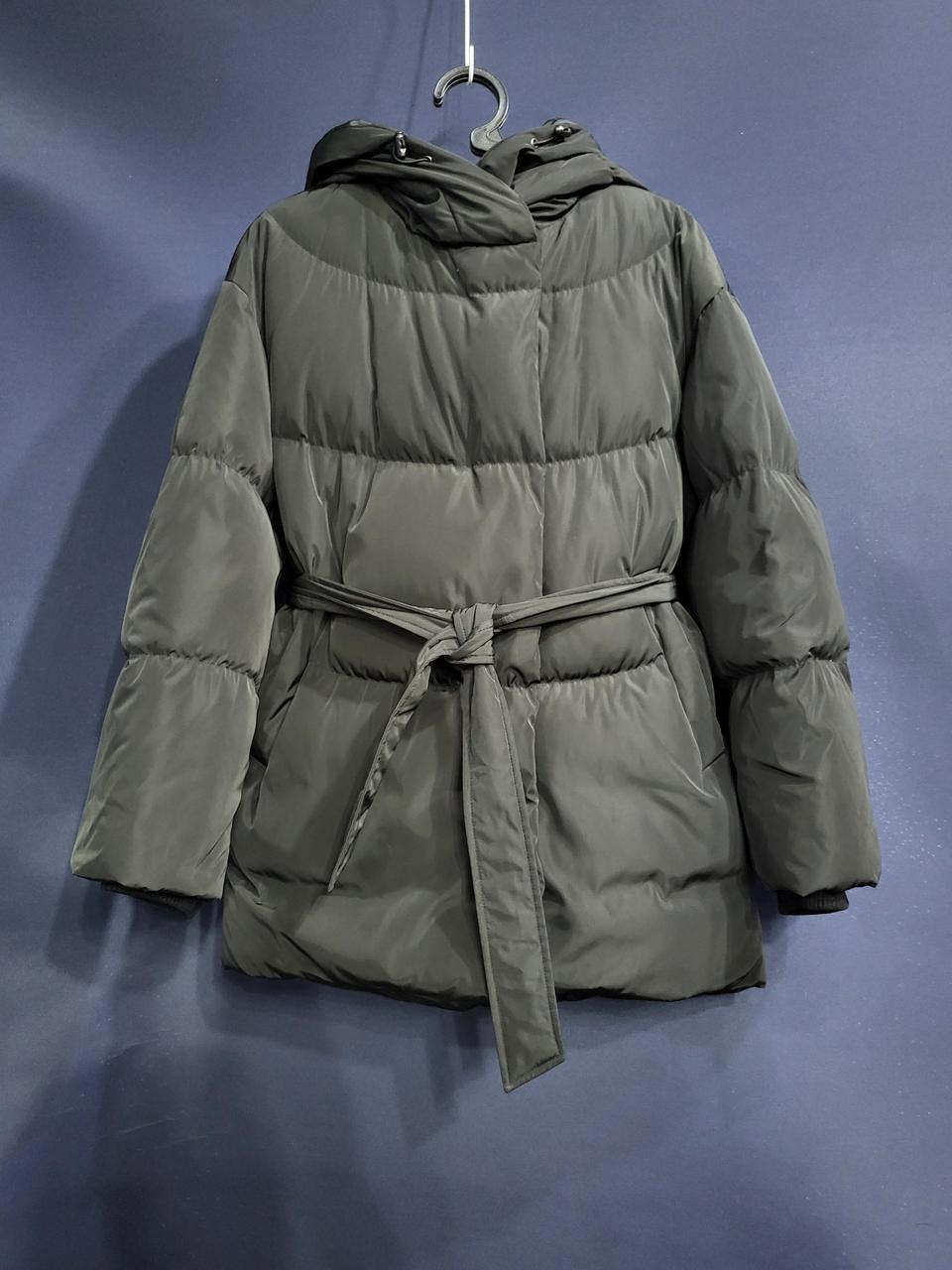 구스다운 벨티드 패딩