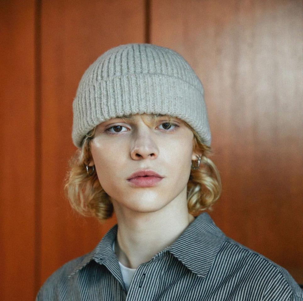 새상품 와이케이 비니 베이지