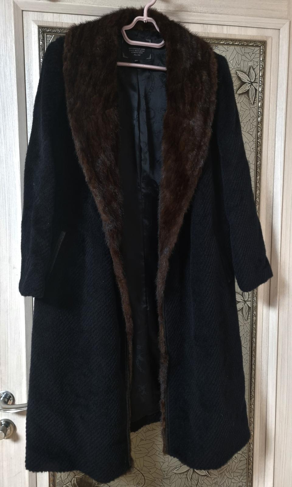 크로커다일 밍크트리밍 코트 100