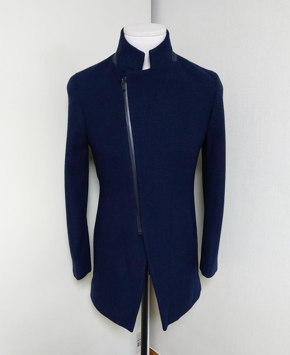 크리스 크리스티 남성 모혼방 사선지퍼 하프코트 (95)새상품