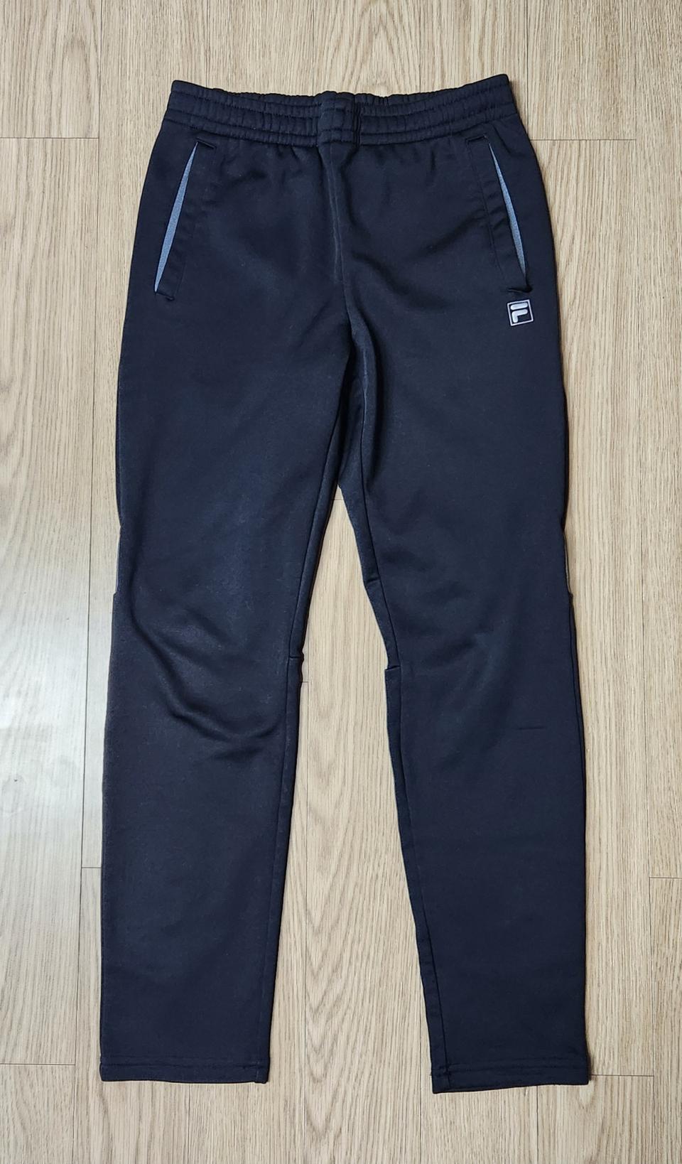 FILA 휠라, 필라 쥬니어 기모 트랙팬츠, 스트레이트핏 트레이닝 팬츠