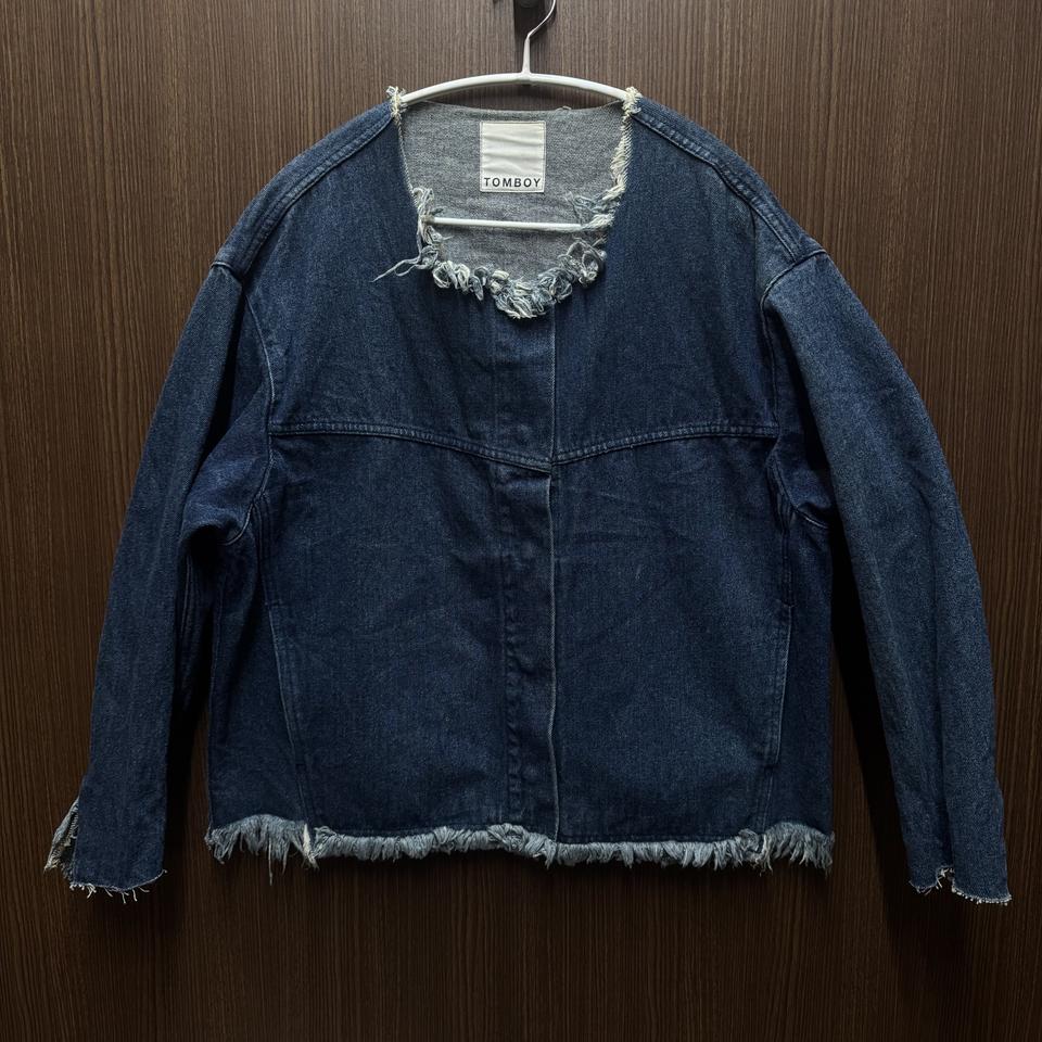 톰보이 데님가디건 청자켓