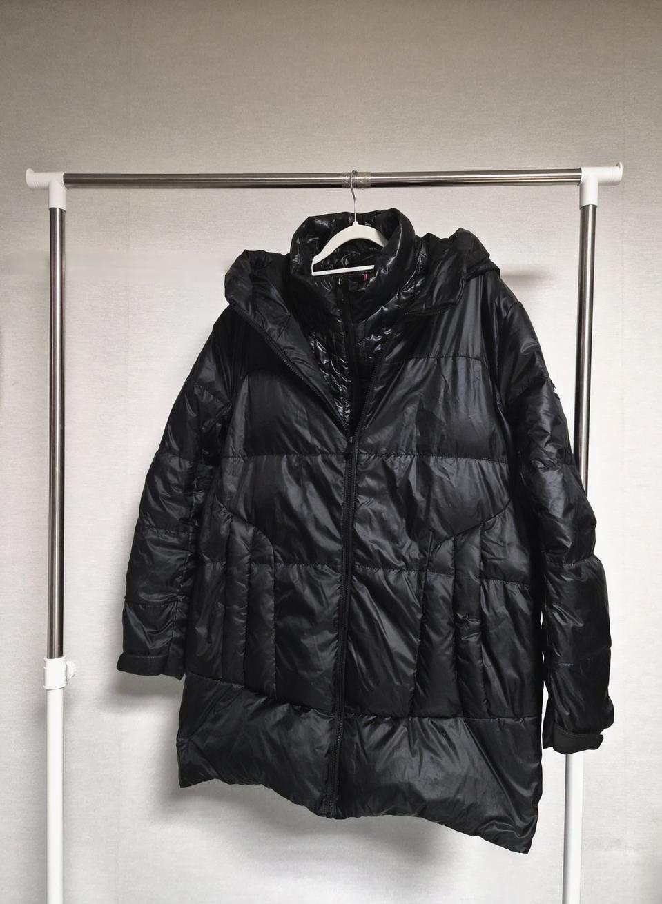 엘르 골프 경량 블랙 다운패딩 100