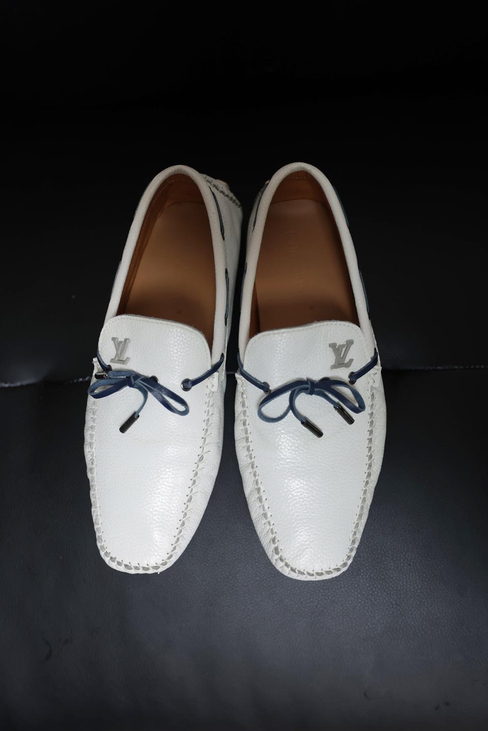 루이비통 화이트 드라이빙 슈즈