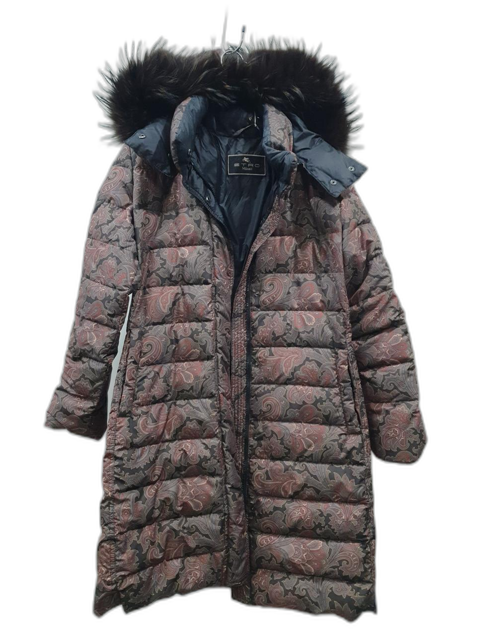 에트로~정품[매장판]페이즐리 롱 구스 패딩 M