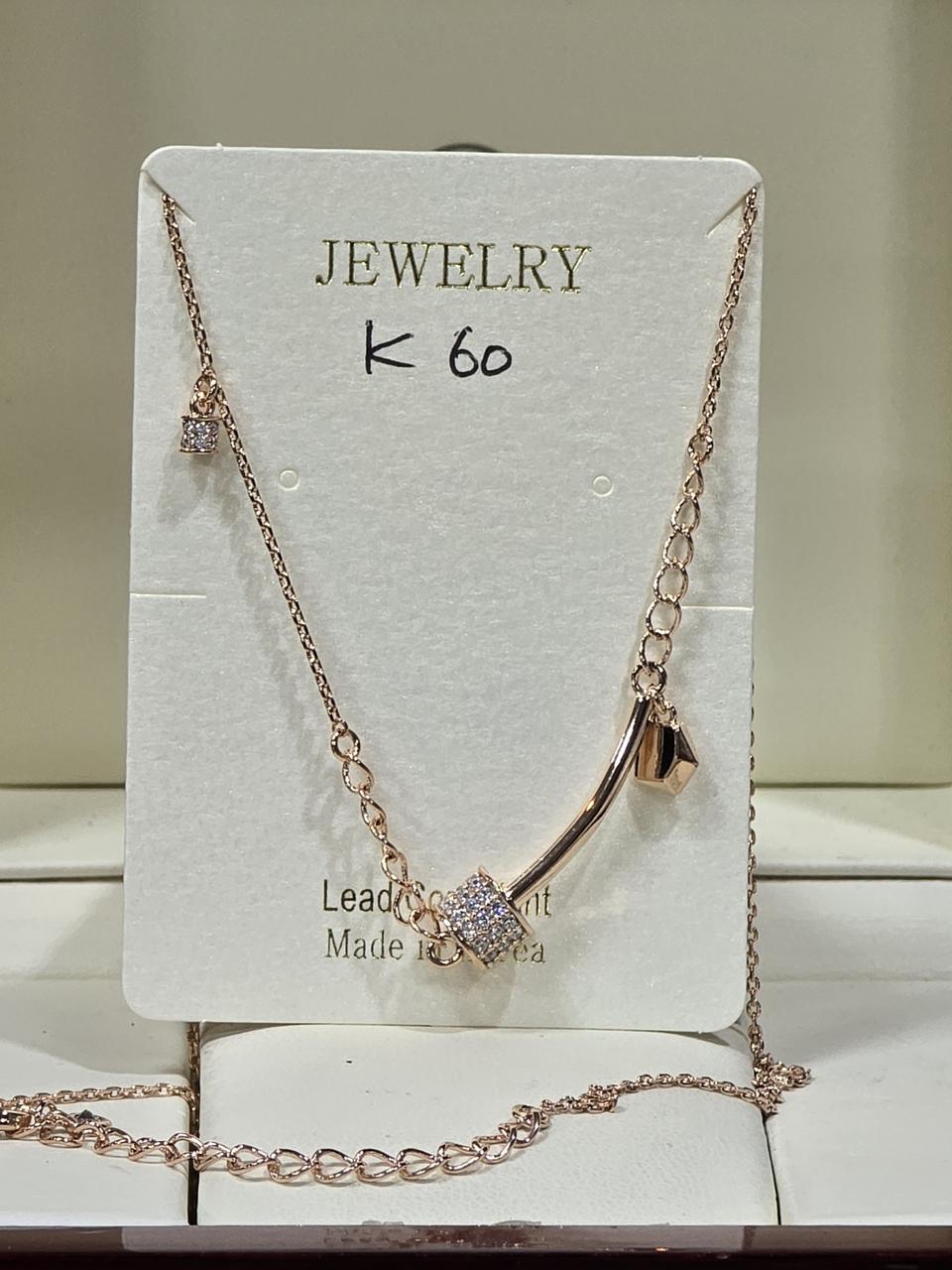 큐빅셋팅 목걸이