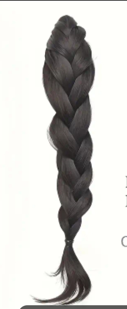 새상품)땋은머리 부분가발 핀