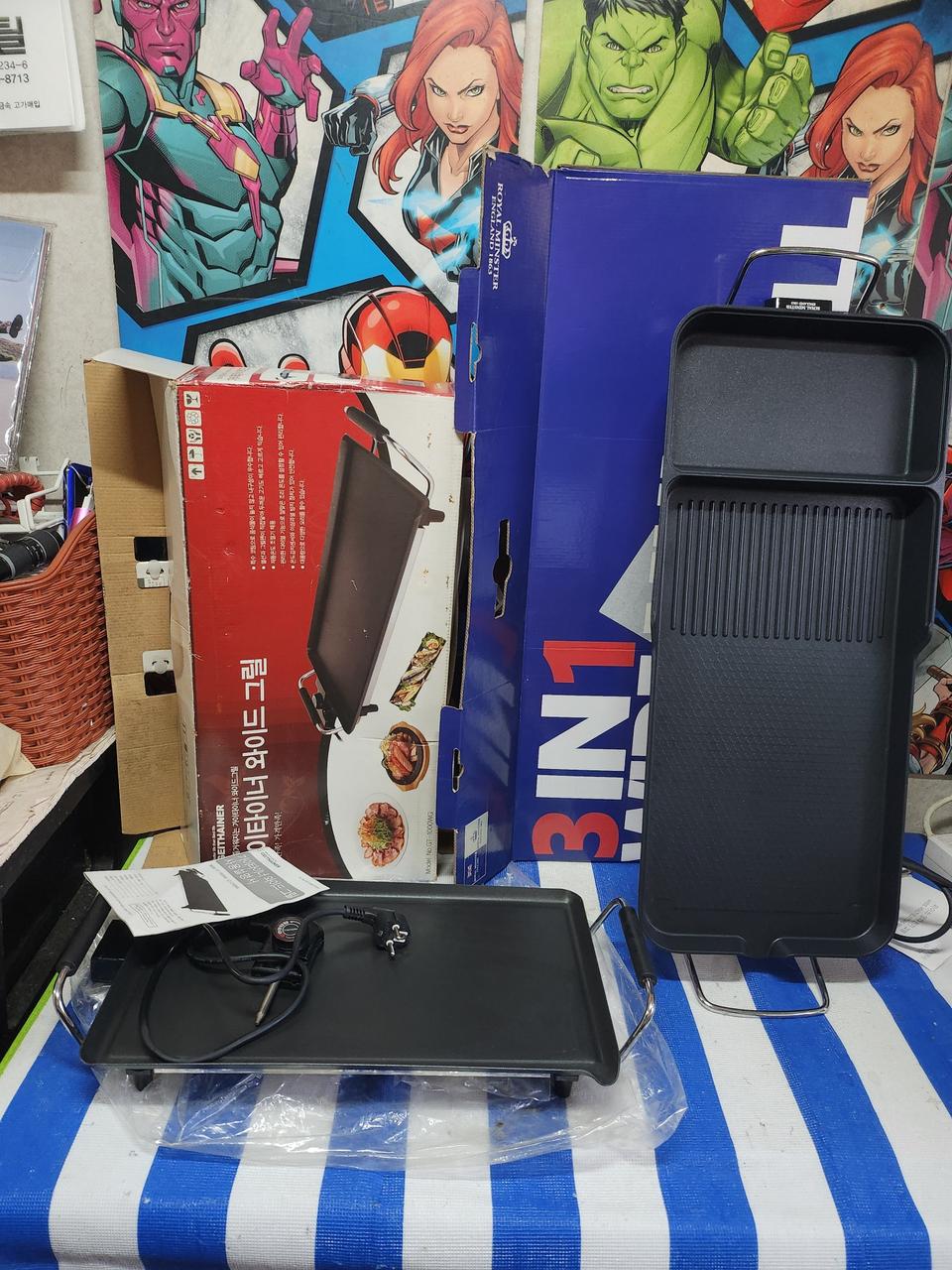 로얄민스터 와이드 멀티 전기그릴 + 가이타이너 와이드그릴