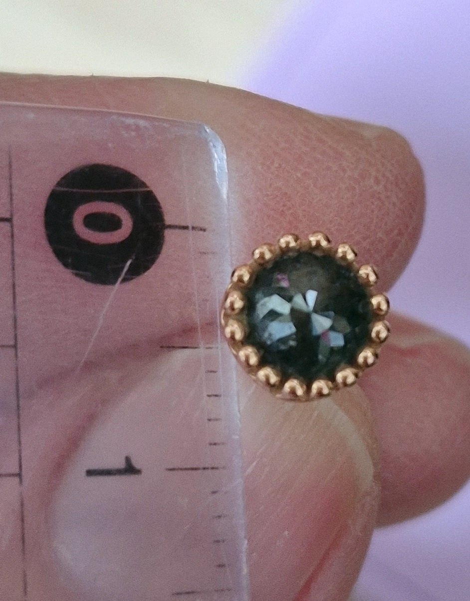 14k청러프다이아귀걸이