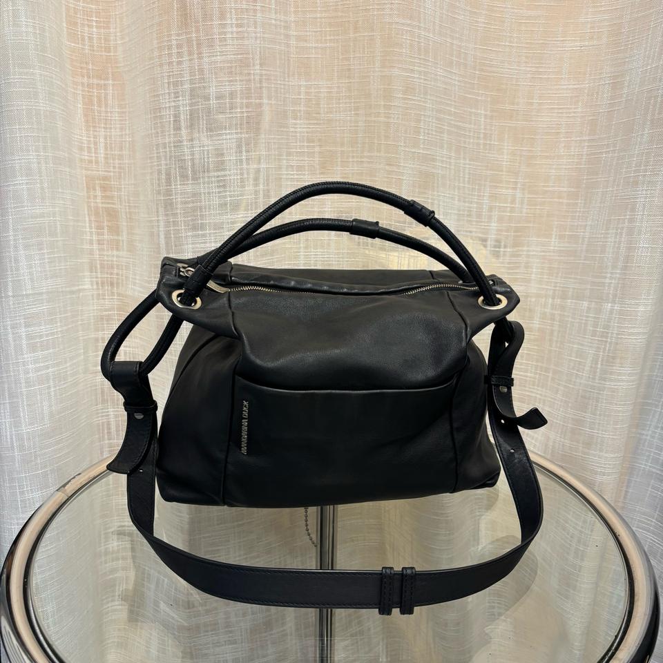 정품 만다리나덕 가죽 토트백 겸 숄더백