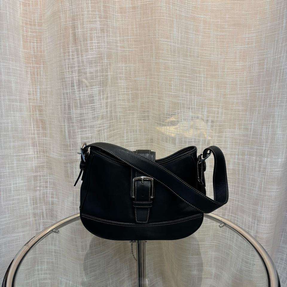 정품 코치 스티치 버클 숄더백