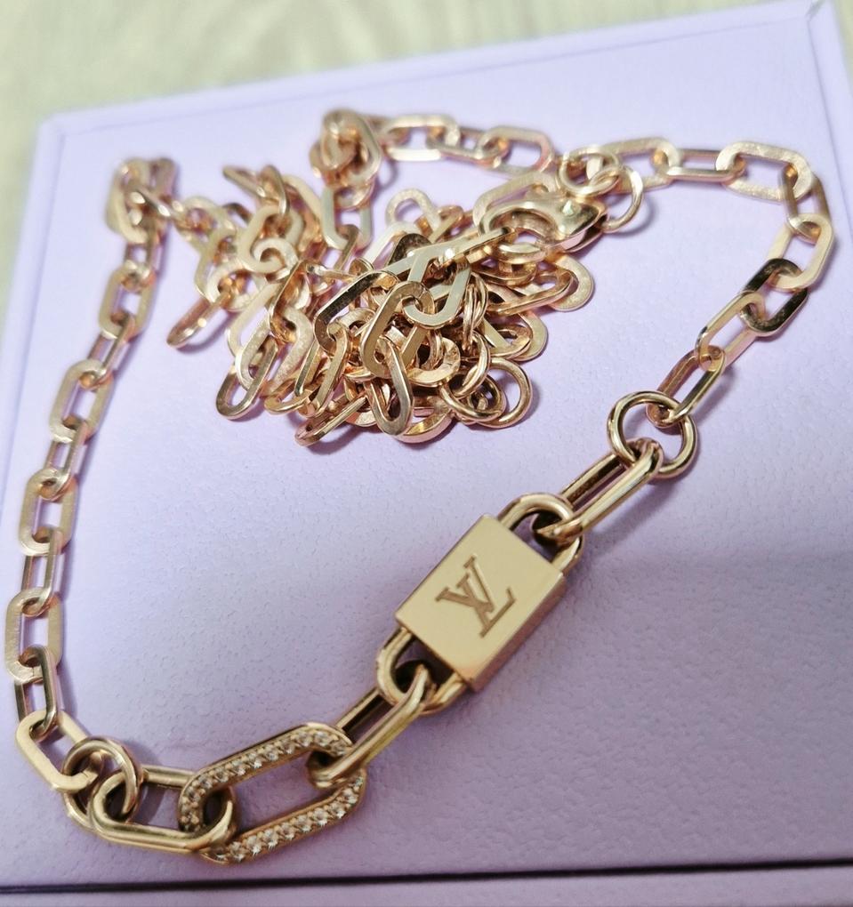 14k로즈자물쇠목걸이