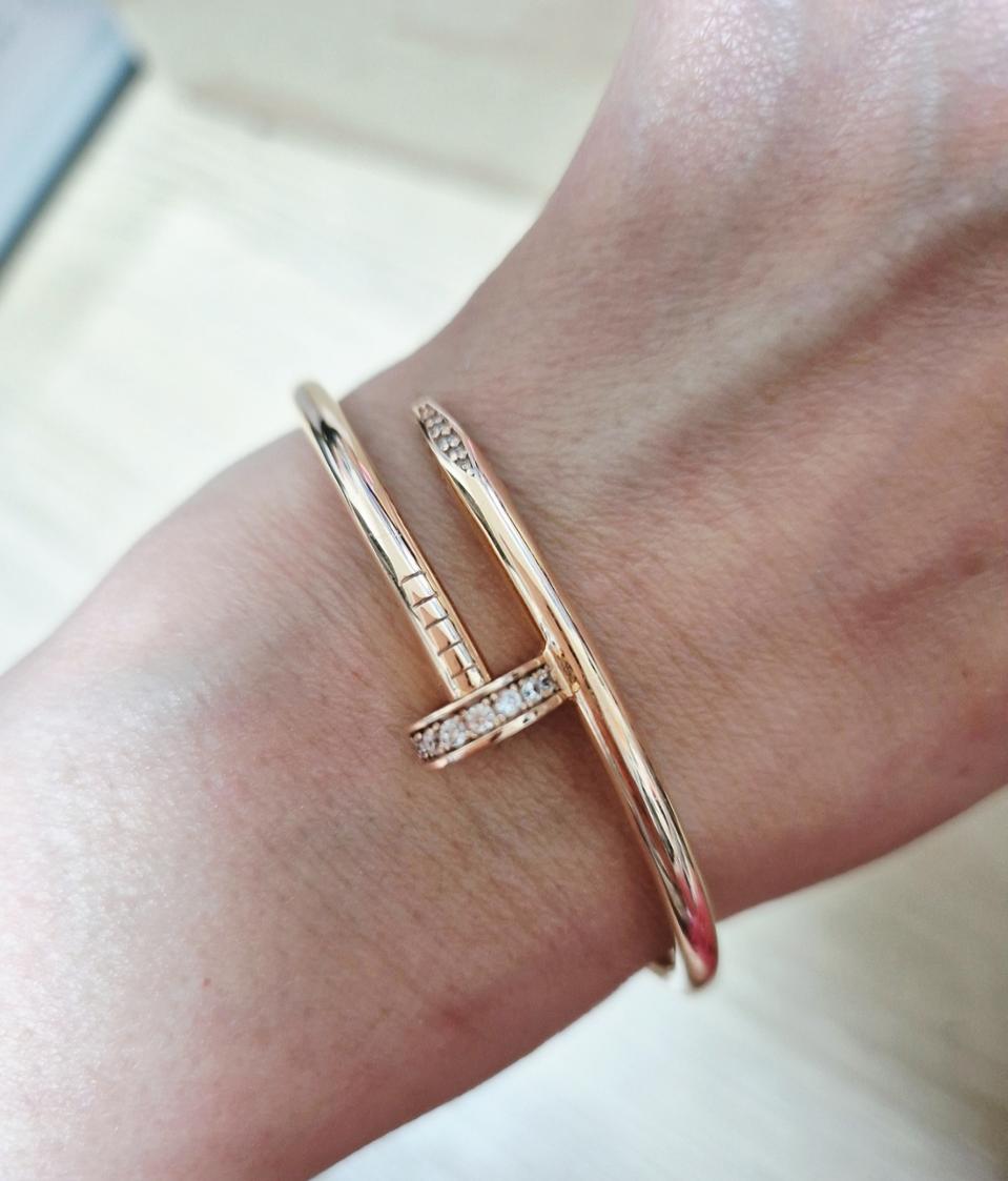 14k로즈골드뱅글(17에서17.5)