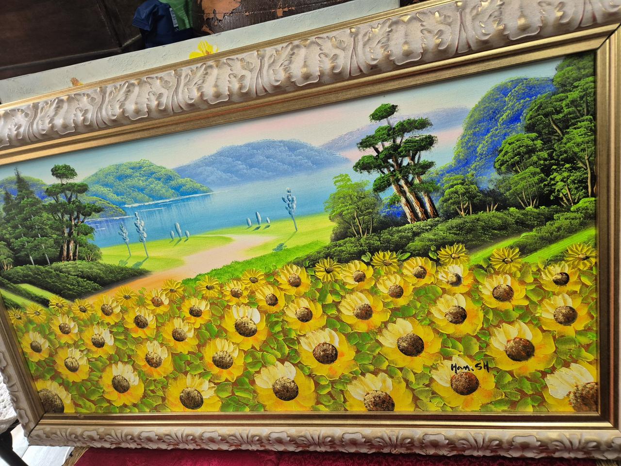 해바라기유화액자(대형)