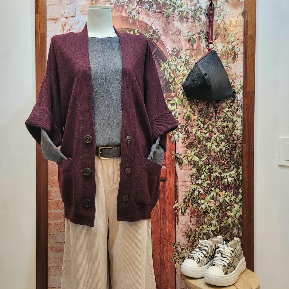 끌로에 Chloe 레이핏 7부 가디건