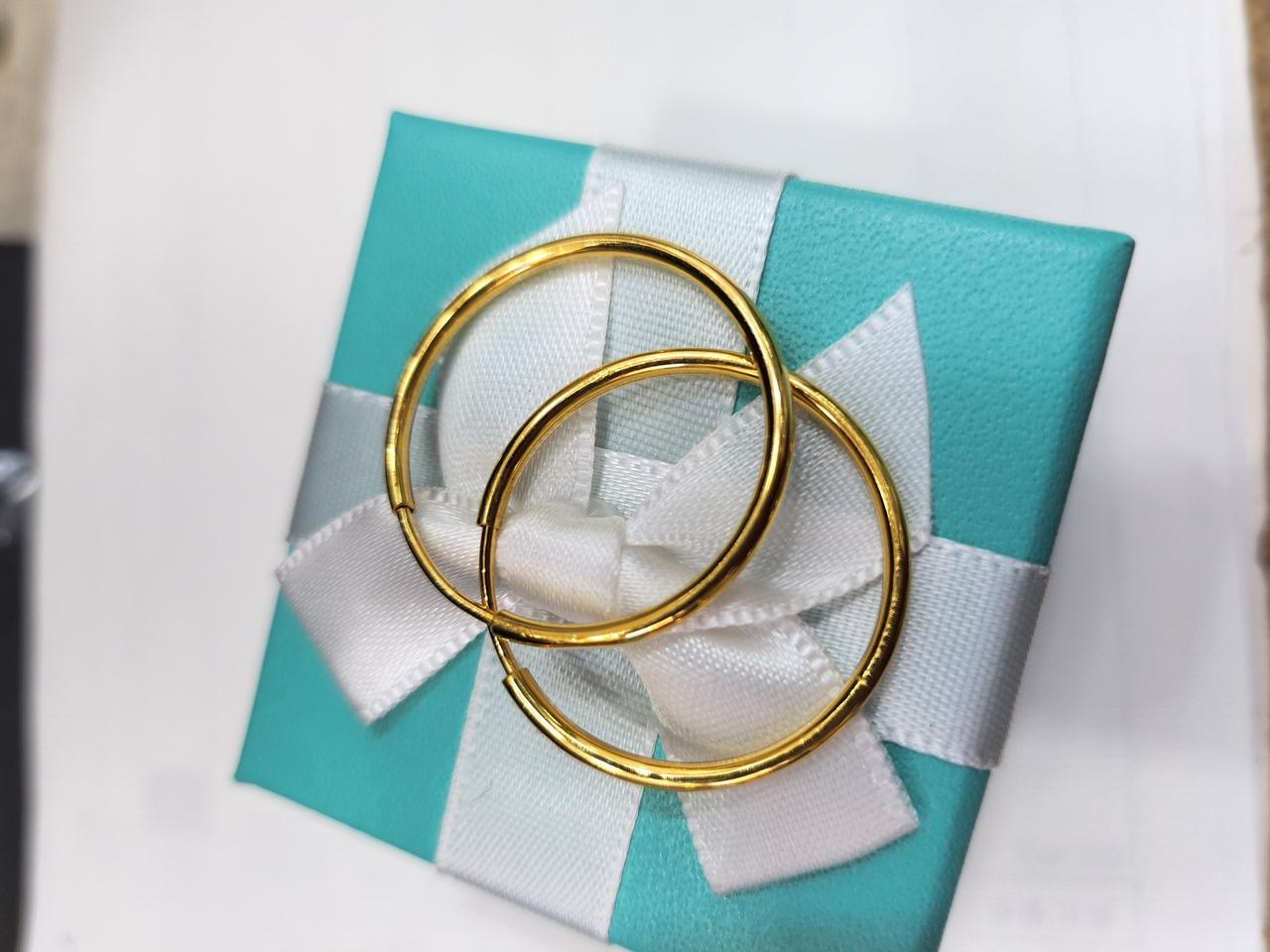 순금 파이프 한돈 링귀걸이